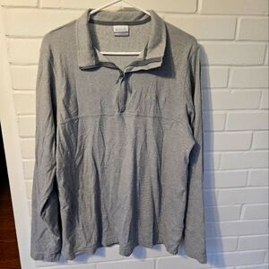 NWOT Columbia Gray Quarter Zip Long Sleeve Pullover